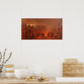  Indianen, Buffalo Dance van Wimar Poster (Keuken)