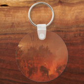  Indianen, Buffalo Dance van Wimar Sleutelhanger (Voorkant)