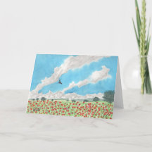 Indianen-deken bloemen blanco wenskaart