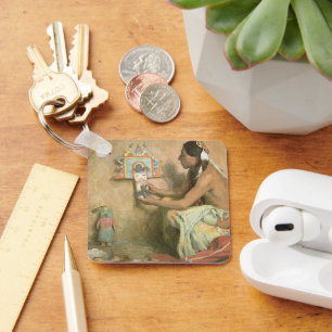  Indianen, Hopi Katchina van Couse Sleutelhanger