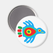 Indianer native american Vogel bird Magneet (Voorkant / Achterkant)
