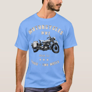 Indiase 741 Retro Vintage Motorfiets WW2 T-shirt