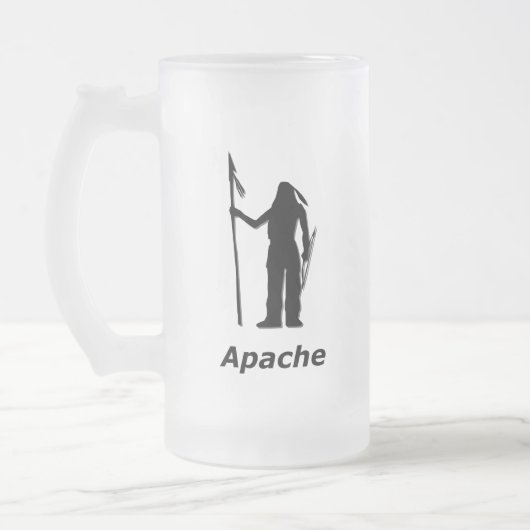 Indiase Apache Matglas Bierpul (Links)