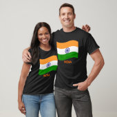 Indiase Bharat Indiase vlag zwaait T-shirt (Unisex)