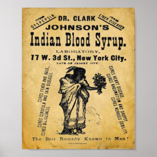 Indiase bloedstroopolie print