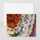 Indiase bloemengirlanden kaart (Voorkant / Achterkant)