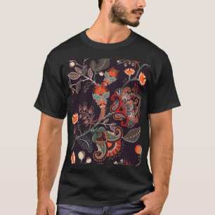 Indiase bloemengrote naadloze Natuur T-shirt