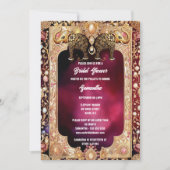 Indiase bloemenolifanten Hindoe koninklijke edelst Kaart (Voorkant)