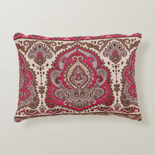 Indiase bloemenpaisley, etnisch mandala patroon. accent kussen