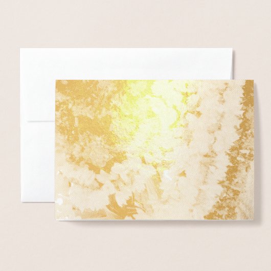 Indiase bloemenslingers folie kaarten (Voorkant met envelop)