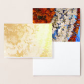 Indiase bloemenslingers folie kaarten (Display)