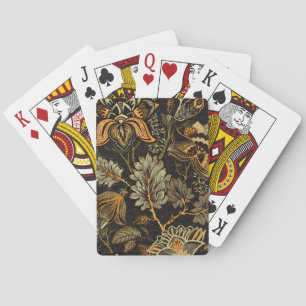 Indiase bloempaisley, naadloos etnisch patroon. pokerkaarten