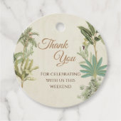 Indiase bruiloft dank u label Modern Pichwai thema (Voorkant)