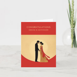 Indiase bruiloft gefeliciteerd Kaart