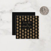 Indiase bruiloft gouden hamsa henna aankondiging (Voorkant / Achterkant in situ)