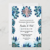 Indiase bruiloft receptie kaart (Voorkant)