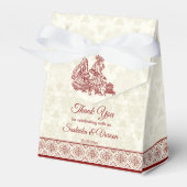 Indiase bruiloft traditionele kastanjebruiloft man bedankdoosjes (Voorkant Zijde)