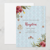 Indiase bruiloft uitnodiging Digitale Hindoe Bruil (Voorkant / Achterkant)