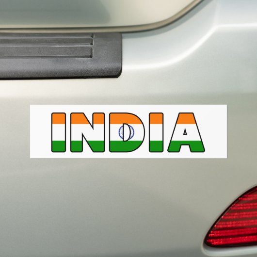 Indiase bumpersticker (Op auto)
