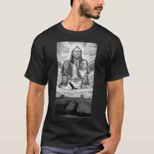 Indiase chefs schilderen inheemse Amerikanen Manne T-shirt