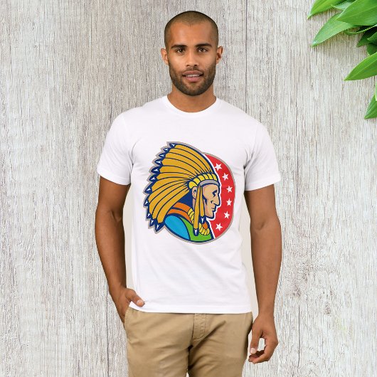 Indiase Chief Mannen T-shirt