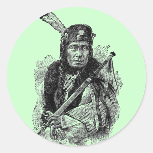 Indiase Chief Sticker (Voorkant)
