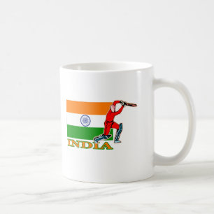Indiase cricketspeler koffiemok