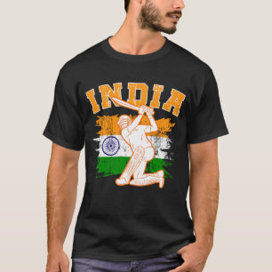 Indiase cricketspeler t-shirt