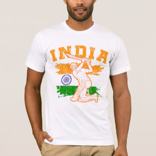 Indiase cricketspeler t-shirt