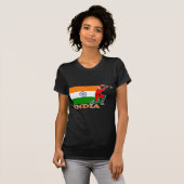 Indiase cricketspeler t-shirt (Voorkant volledig)