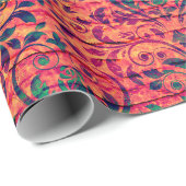 Indiase Damask Haven Cadeaupapier (Rol Hoek)