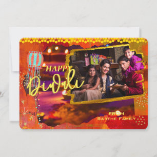 Indiase Diwali Feestdagenkaart
