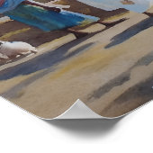  Indiase dorpskunst Poster (Hoek)