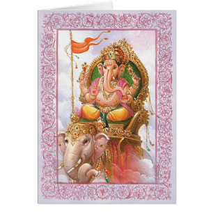 Indiase goden/Ganesha - Wenskaart