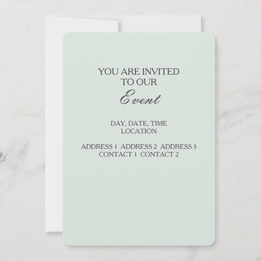 Indiase goden/godin - Uitnodiging Kaart (Achterkant)