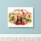 Indiase grote chef sigaar doos Canvas Afdruk (Insitu (Houten vloer))