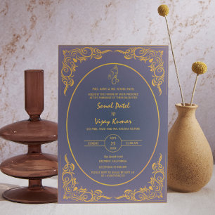 Indiase Hindoe bruiloft aangepaste foto Ganesha Lo Kaart