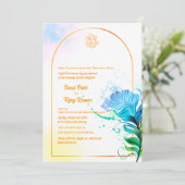 Indiase Hindoe bruiloft Ganesha Kaart (Staand voorkant)