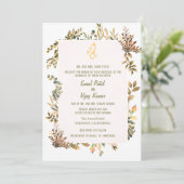 Indiase Hindoe bruiloft Ganesha Kaart (Staand voorkant)