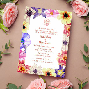 Indiase Hindoe bruiloft Ganesha Kaart