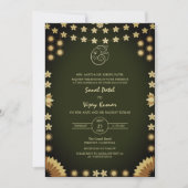 Indiase Hindoe bruiloft Ganesha Logo Kaart (Voorkant)