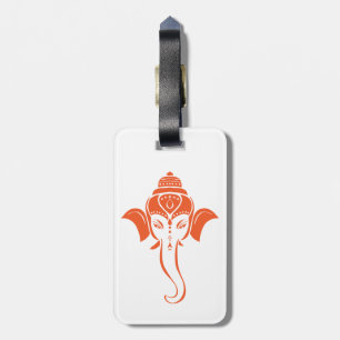 Indiase Hindoe God Ganesh / Ganesha Eenvoudig Sina Bagagelabel