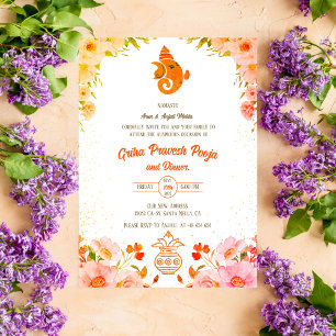 Indiase Hindoe Housewarming Griha Pravesh Kaart