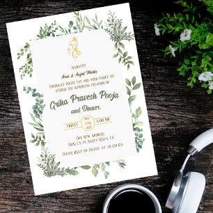 Indiase Hindoe Housewarming Griha Pravesh Kaart