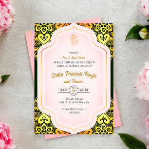 Indiase Hindoe Housewarming Griha Pravesh Kaart