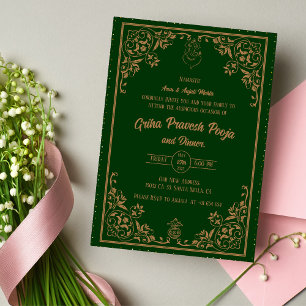 Indiase Hindoe Housewarming Griha Pravesh Kaart