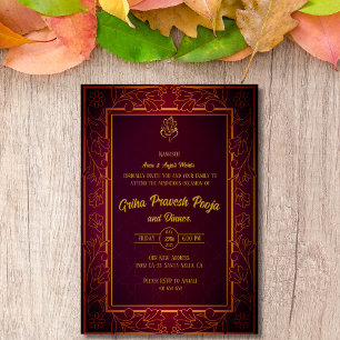 Indiase Hindoe Housewarming Griha Pravesh Kaart