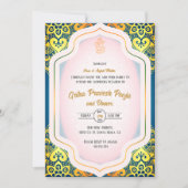 Indiase Hindoe Housewarming Griha Pravesh Kaart (Voorkant)