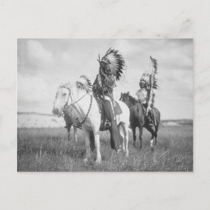 Indiase hoofdman te paard, 1905 briefkaart