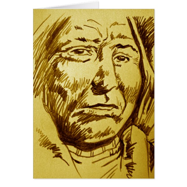 Indiase hoofdpotlood schets (Voorkant)